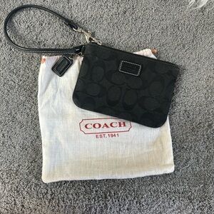 Coach Black Wristlet Wallet